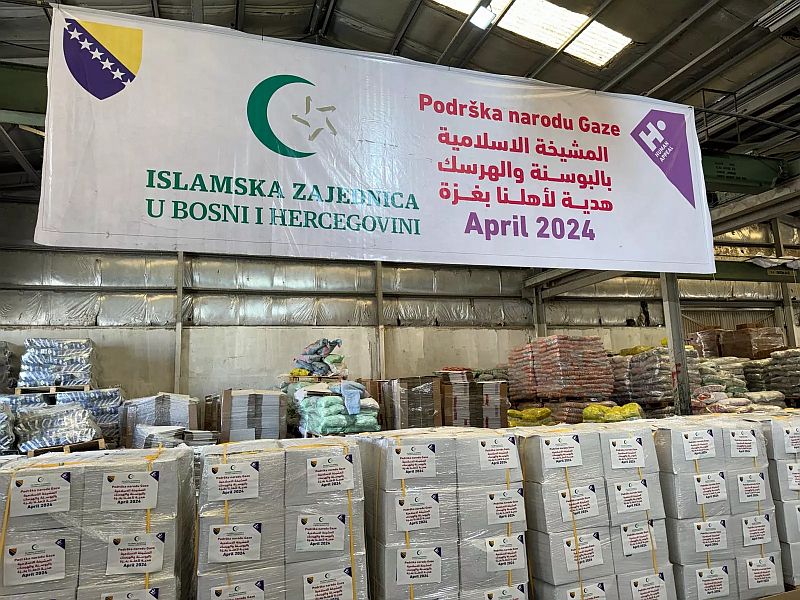 Iz Ammana ispraćen konvoj humanitarne pomoći Islamske zajednice upućen u Gazu