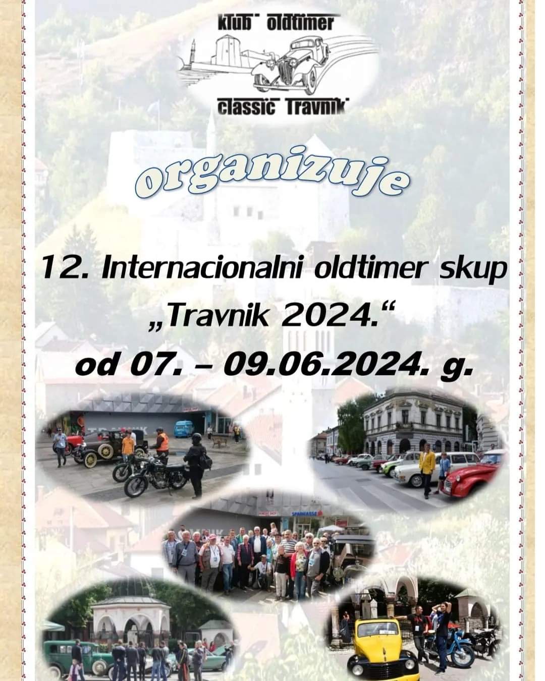 Uskoro 12. Internacionalni oldtimer skup ”Travnik 2024.”