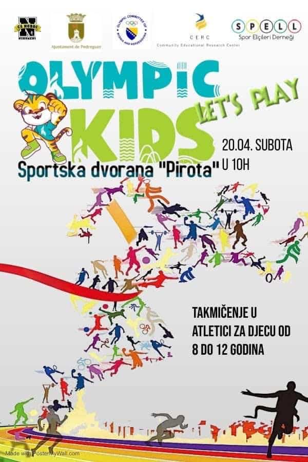 Sutra u Sportskoj dvorani “Pirota” takmičenje u atletici za djecu od 10 do 12 godina