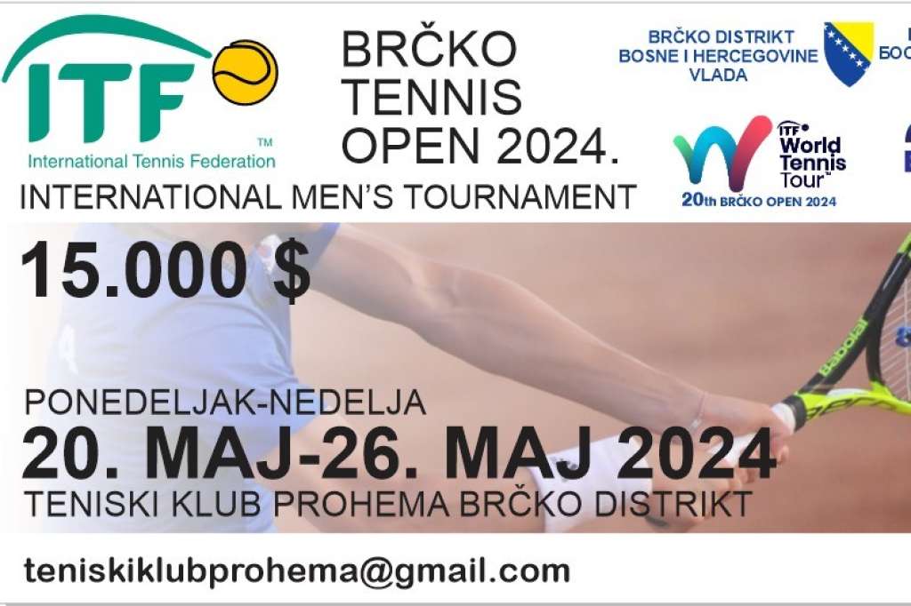 Brčko Open 2024: Sutra kvalifikacioni teniski turnir igrača iz serije ITF