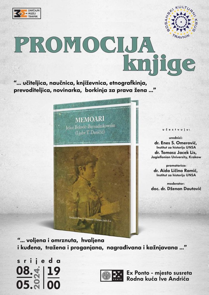 NAJAVA: Promocija knjige Memoari Jelice Belović-Bernadzikowske (Ljube T. Daničić)